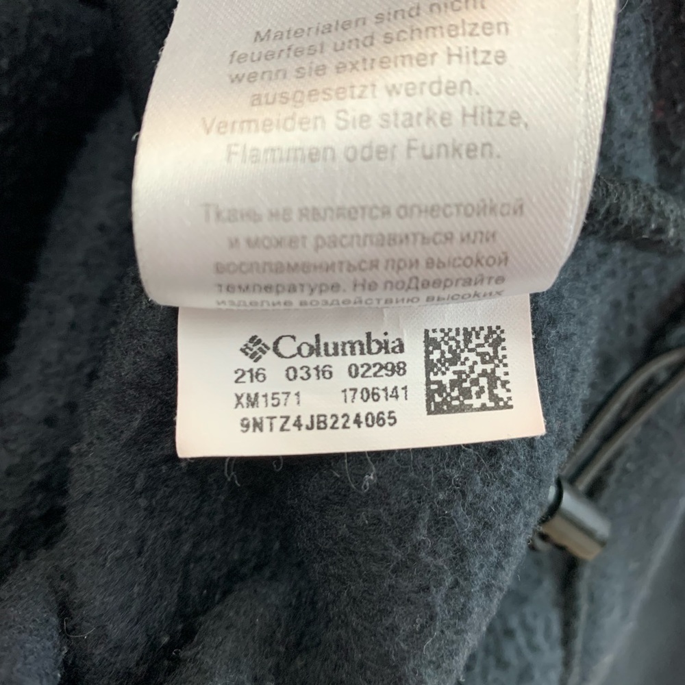 Columbia fleece zip up jacket - Picture 4 of 8